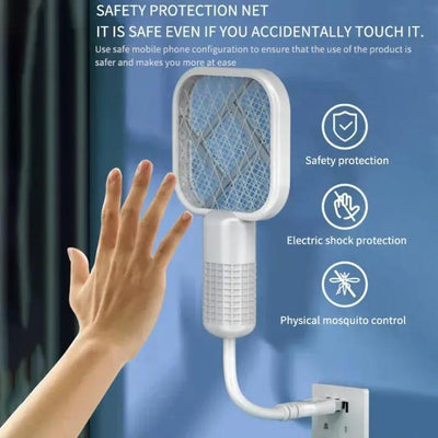Multicolor Electric Mosquito Swatter - 1 Pc, 5 Watts for Effective Bug Control