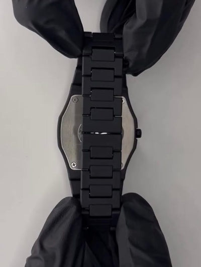 Full Black Aura Quartz Analog Watch – Lightweight, Premium Quality Design for Men & Boys – Stylish Black Color Wristwatch with Box
