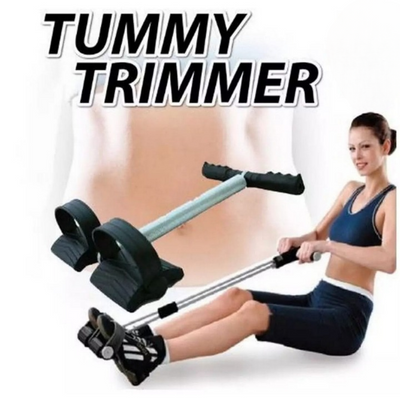 Tummy Trimmer with Single Spring – Portable Ab Exerciser for Home & Gym Fitness Workouts