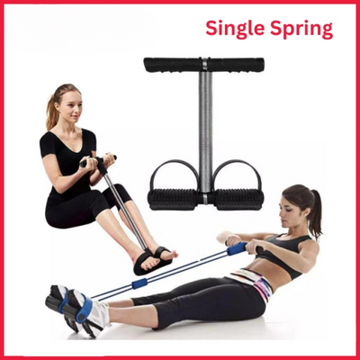 Tummy Trimmer with Single Spring – Portable Ab Exerciser for Home & Gym Fitness Workouts